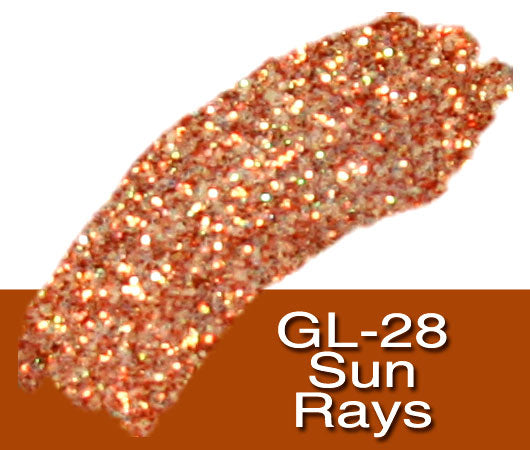 Glitter Sample (2g) in Extra-Fine Hex Cut Glitter:GL-28_Sun_Rays