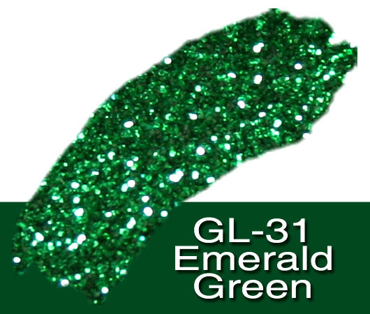 Glitter Sample (2g) in Extra-Fine Hex Cut Glitter:GL-31_Emerald_Green