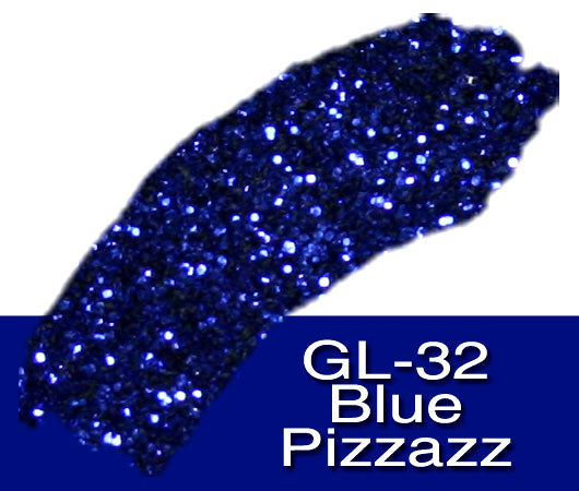 Glitter Sample (2g) in Extra-Fine Hex Cut Glitter:GL-32_Blue_Pizzazz