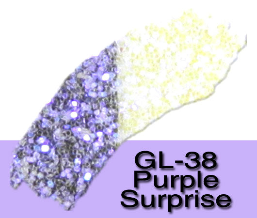 Glitter Sample (2g) in Extra-Fine Hex Cut Glitter:GL-38_Purple_Surprise