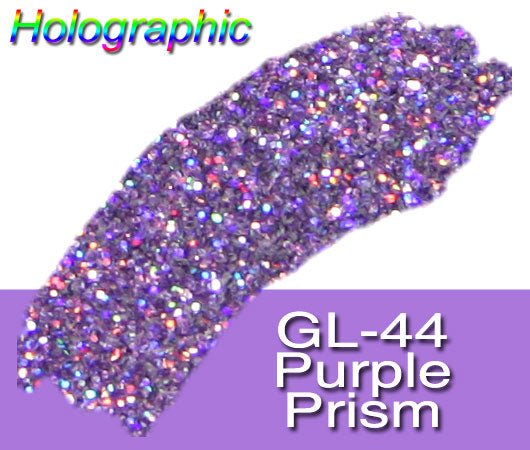 Glitter Sample (2g) in Extra-Fine Hex Cut Glitter:GL-44_Purple_Prism
