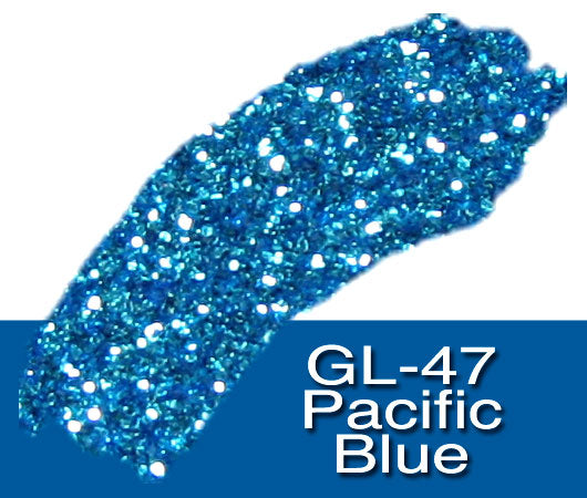 Glitter Sample (2g) in Extra-Fine Hex Cut Glitter:GL-47_Pacific_Blue