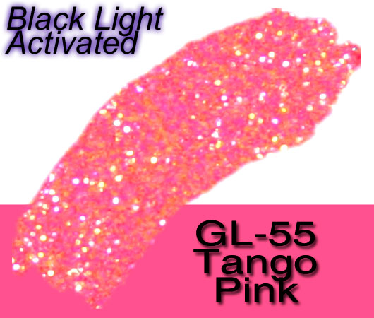 Glitter Sample (2g) in Extra-Fine Hex Cut Glitter:GL-55_Tango_Pink