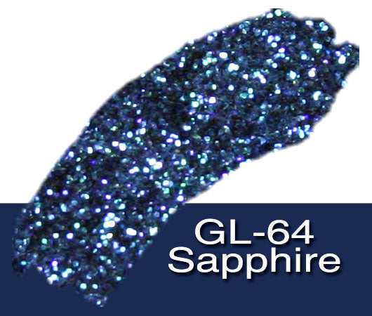 Glitter Sample (2g) in Extra-Fine Hex Cut Glitter:GL-64_Sapphire