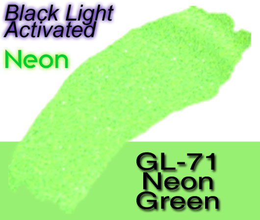 Glitter Sample (2g) in Extra-Fine Hex Cut Glitter:GL-71_Neon_Green