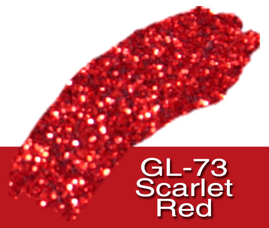 Glitter Sample (2g) in Extra-Fine Hex Cut Glitter:GL-73_Scarlet_Red