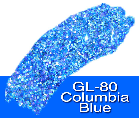 Glitter Sample (2g) in Extra-Fine Hex Cut Glitter:GL-80_Columbia_White