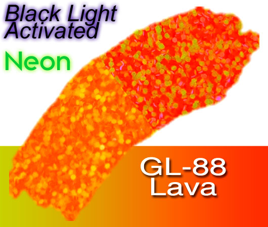 Glitter Sample (2g) in Extra-Fine Hex Cut Glitter:GL-88_Lava