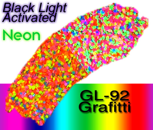 Glitter Sample (2g) in Extra-Fine Hex Cut Glitter:GL-92_Graffiti