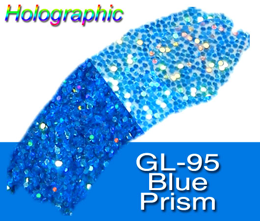 Glitter Sample (2g) in Extra-Fine Hex Cut Glitter:GL-95_Blue_Prism