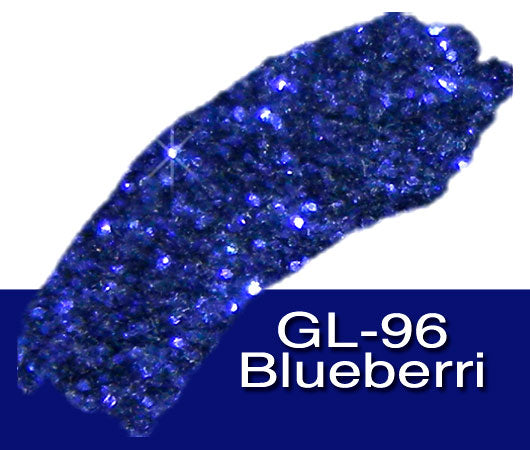 Glitter Sample (2g) in Extra-Fine Hex Cut Glitter:GL-96_Blueberri