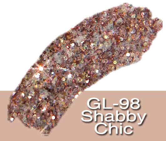 Glitter Sample (2g) in Extra-Fine Hex Cut Glitter:GL-98_Shabby_Chic