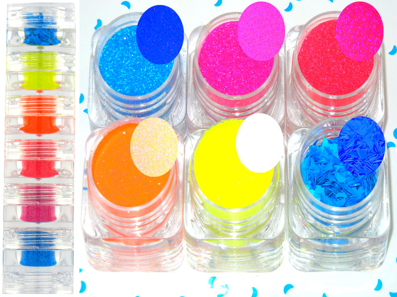 Grl Cosmetics Leo 6pc Face Painting Glitter Set
