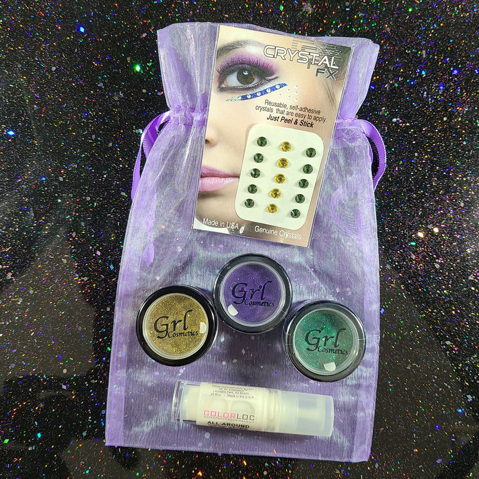 Mardi Gras Glitter Haul Makeup Kit #1