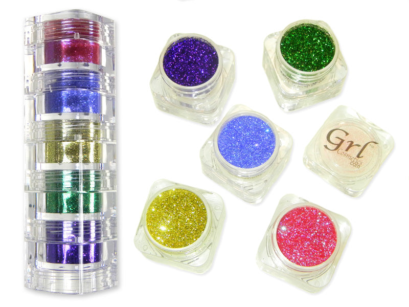 Grl Cosmetics Cosmetic Glitter - Mardi Gras 5pc Collection