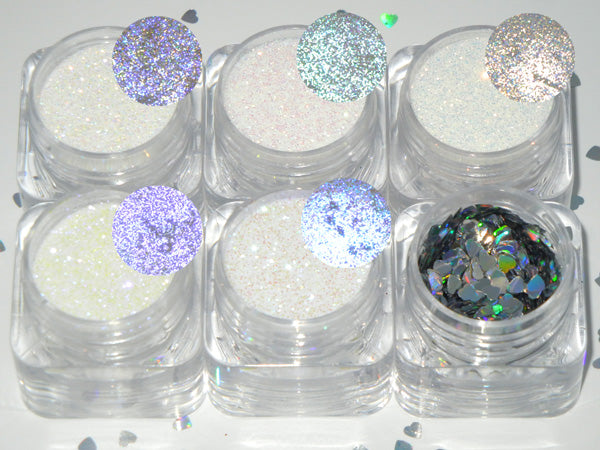 Grl Cosmetics Milkyway 6pc Face Painting Glitter Set