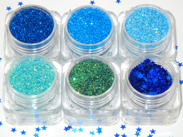 Grl Cosmetics Nebula 6pc Face Painting Glitter Set