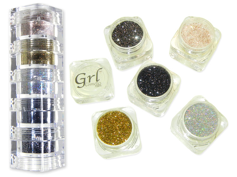 Grl Cosmetics Cosmetic Glitter - New Year's 5pc Collection