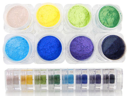 Grl Cosmetics Paradise 8pc Mineral Shimmer Powder Stack