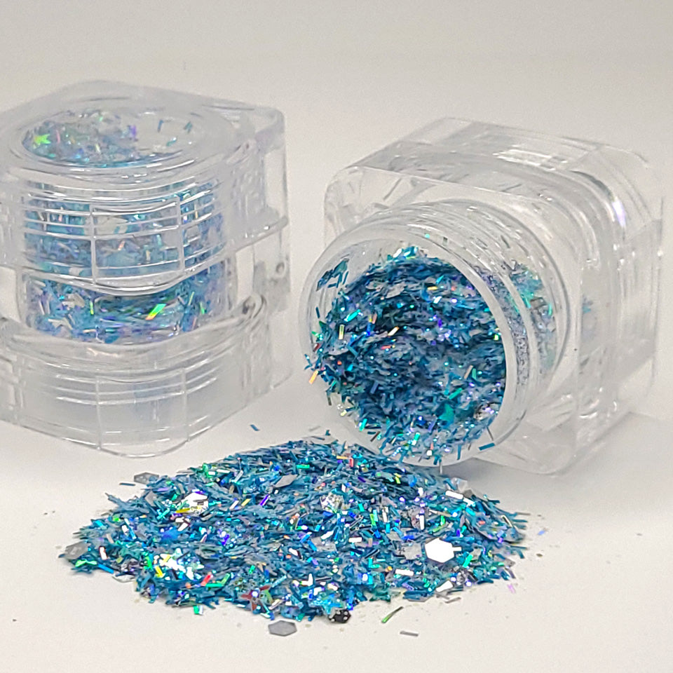 Under The Sea Chunky Glitter Mix, 5 Gram Square Jar