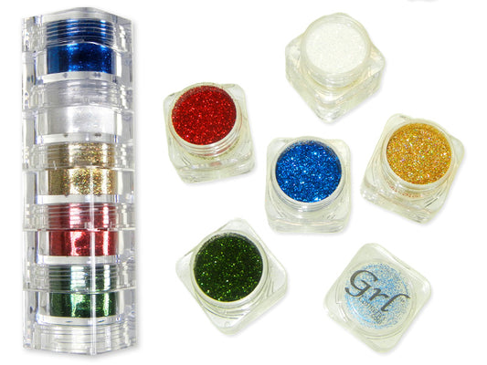 Grl Cosmetics Cosmetic Glitter - Xmas 5pc Collection