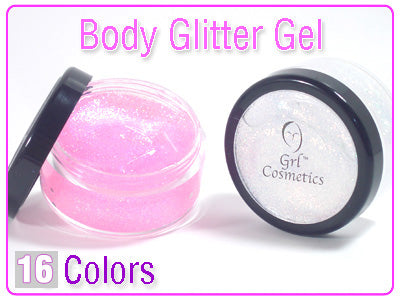 Grl Cosmetics Body Glitter Gel, 30 Gram Jar