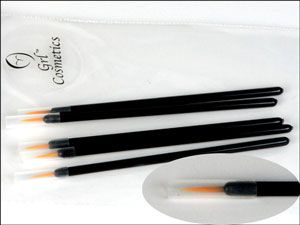 Grl Cosmetics Disposable Eyeliner Brush, 5pc